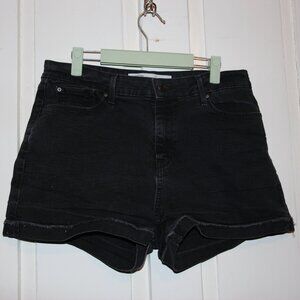 Sz 14 Levi Strauss Black High Rise Shorts